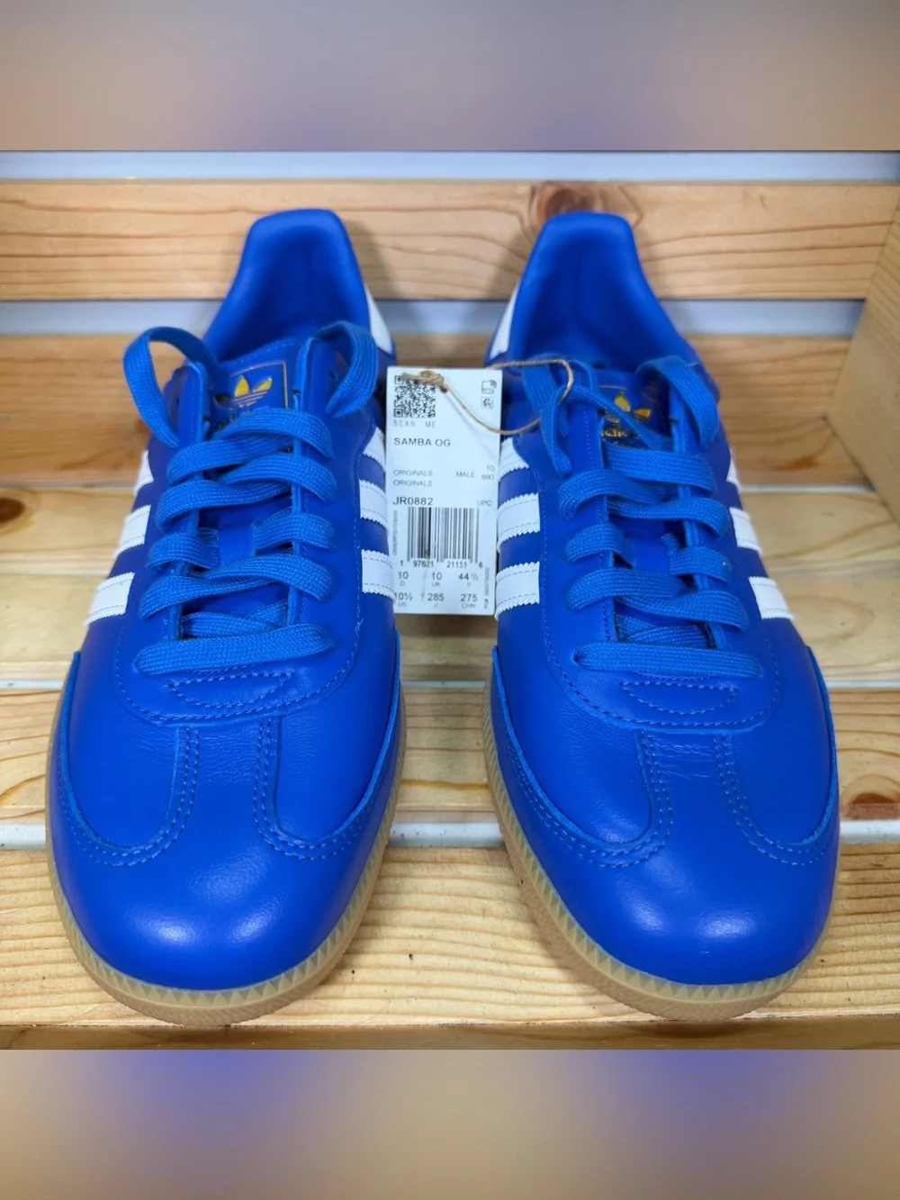 Adidas Originals Samba OG Leather 4th July Shoes Sneakers JR0882 Mens 10.5 New